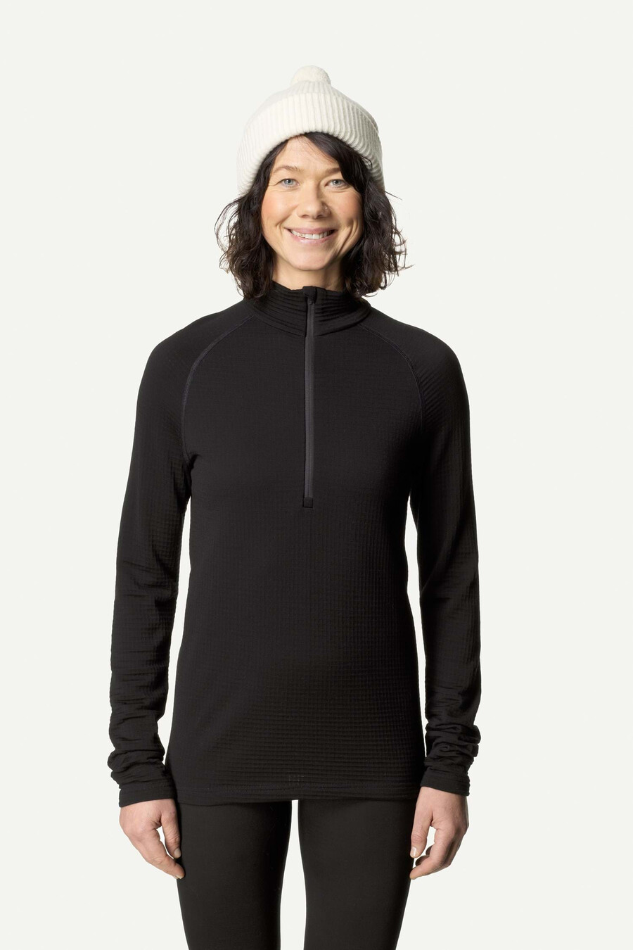 chaqueta térmica desoli de media cremallera para mujer